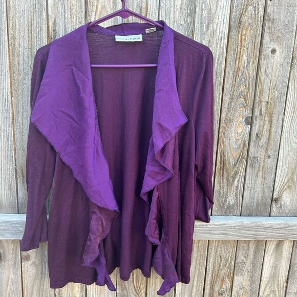 Sag Harbor open shawl top cardigan size large - Picture 1 of 10